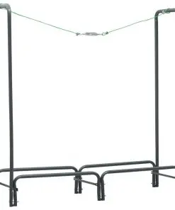 vidaXL Firewood Rack Anthracite 120x35x120 cm Steel