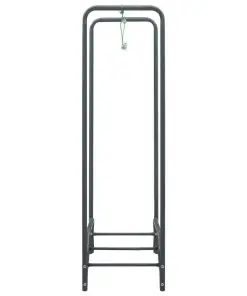 vidaXL Firewood Rack Anthracite 120x35x120 cm Steel