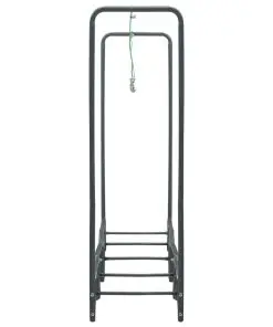 vidaXL Firewood Rack Anthracite 240x35x120 cm Steel