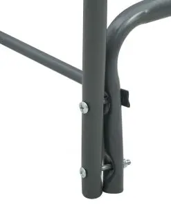 vidaXL Firewood Rack Anthracite 240x35x120 cm Steel