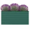 vidaXL Raised Garden Bed 160x80x77 cm Galvanised Steel Green vidaXL Raised Garden Bed 160x80x77 cm Galvanised Steel Green