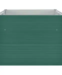 vidaXL Raised Garden Bed 160x80x45 cm Galvanised Steel Green