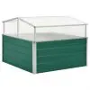 vidaXL Greenhouse Green 100x100x77 cm Galvanised Steel vidaXL Greenhouse Green 100x100x77 cm Galvanised Steel