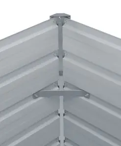 vidaXL Raised Garden Bed 100x100x77 cm Galvanised Steel Green