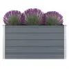 vidaXL Raised Garden Bed 100x100x45 cm Galvanised Steel Grey vidaXL Raised Garden Bed 100x100x45 cm Galvanised Steel Grey