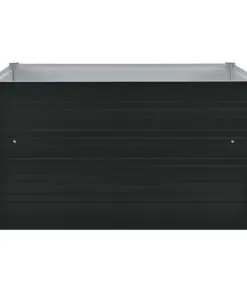 vidaXL Raised Garden Bed 100x100x45 cm Galvanised Steel Anthracite