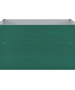 vidaXL Raised Garden Bed 100x100x45 cm Galvanised Steel Green