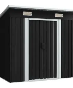 vidaXL Garden Shed Anthracite Steel