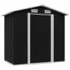 vidaXL Garden Storage Shed Anthracite Steel 204x132x186 cm