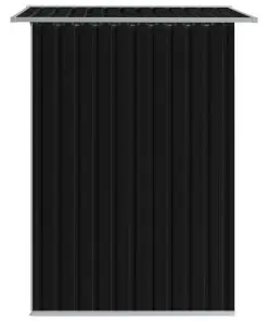 vidaXL Garden Storage Shed Anthracite Steel 204x132x186 cm