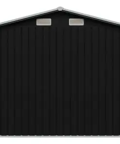 vidaXL Garden Storage Shed Anthracite Steel 204x132x186 cm