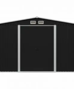 vidaXL Garden Storage Shed Anthracite Steel 257x205x178 cm