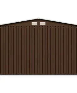 vidaXL Garden Storage Shed Brown 257x205x178 cm Steel