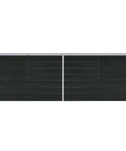 47043 vidaXL Garden Raised Bed Galvanised Steel 240x40x77 cm Anthracite