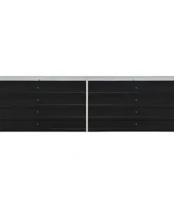 47047 vidaXL Garden Raised Bed Galvanised Steel 240x40x45 cm Anthracite