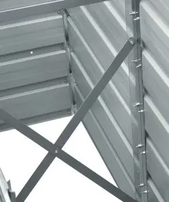 47047 vidaXL Garden Raised Bed Galvanised Steel 240x40x45 cm Anthracite