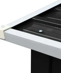 vidaXL Log Storage Shed Galvanised Steel 172x91x154 cm Anthracite