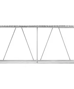 vidaXL Garden Log Storage Shed Galvanised Steel 330x84x152 cm Anthracite