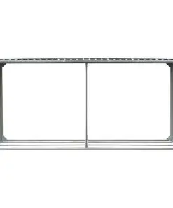 vidaXL Garden Log Storage Shed Galvanised Steel 330x92x153 cm Green