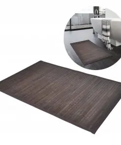 vidaXL Bamboo Bath Mats 4 pcs 40×50 cm Dark Brown