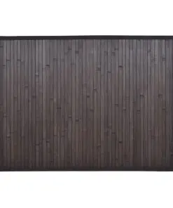vidaXL Bamboo Bath Mats 4 pcs 40×50 cm Dark Brown
