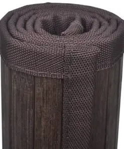 vidaXL Bamboo Bath Mats 4 pcs 40×50 cm Dark Brown