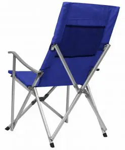 vidaXL Foldable Camping Chairs 2 pcs Blue