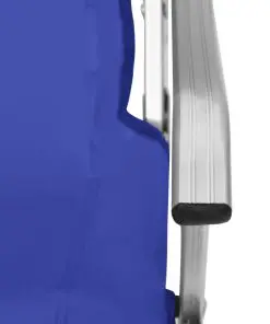 vidaXL Foldable Camping Chairs 2 pcs Blue