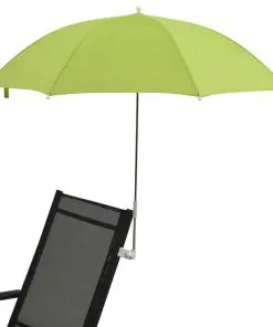 vidaXL Camping Chair Parasols 2 pcs Green 105 cm