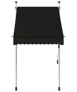 vidaXL Manual Retractable Awning 100 cm Anthracite