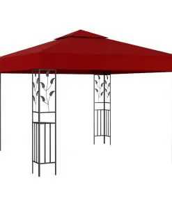 vidaXL Gazebo 3×3 m Wine Red