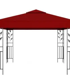 vidaXL Gazebo 3×3 m Wine Red