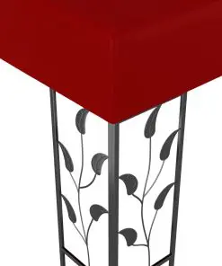 vidaXL Gazebo 3×3 m Wine Red