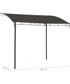 vidaXL Sunshade Awning 3×2.5 m Anthracite