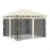 vidaXL Gazebo with Mosquito Net 3x3x2.73 m Cream 180 g/m²
