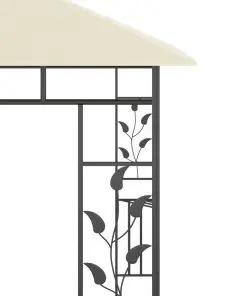 vidaXL Gazebo with Mosquito Net 3x3x2.73 m Cream 180 g/m²