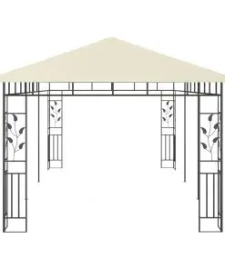 vidaXL Gazebo with Mosquito Net 6x3x2.73 m Cream