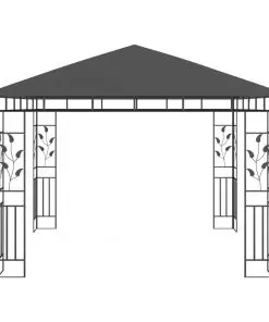 vidaXL Gazebo with Mosquito Net 3x3x2.73 m Anthracite 180 g/m²