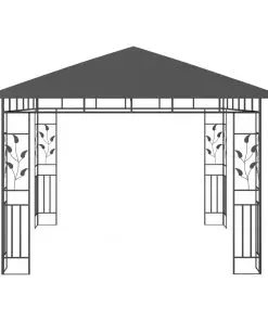 vidaXL Gazebo with Mosquito Net 3x3x2.73 m Anthracite 180 g/m²