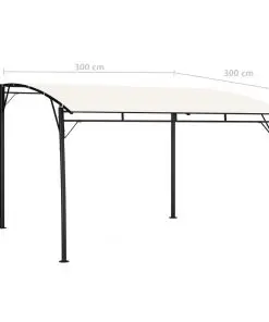 vidaXL Garden Sunshade Awning 3x3x2.25 m Cream