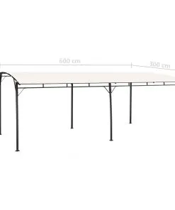 vidaXL Garden Sunshade Awning 6x3x2.25 m Cream