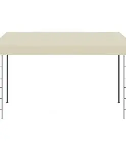vidaXL Wall-mounted Gazebo 3×4 m Cream Fabric