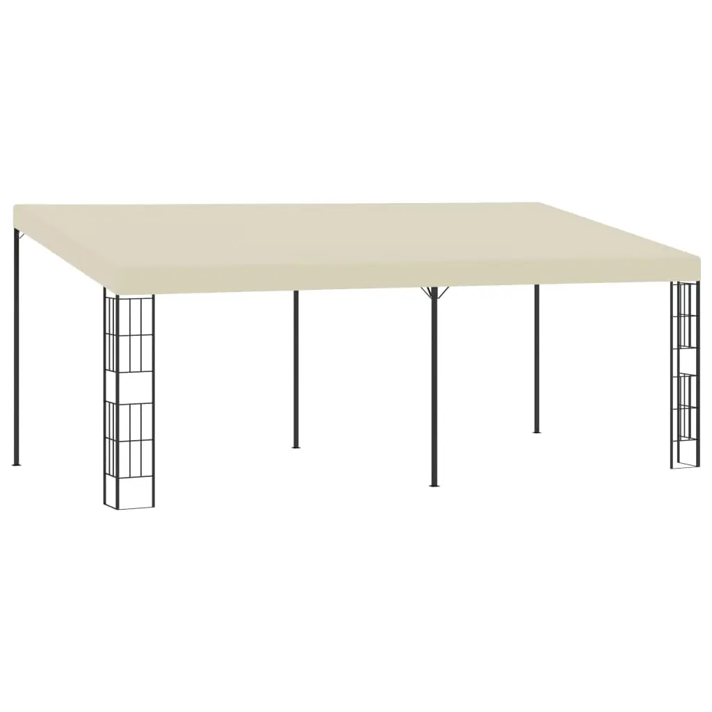 vidaXL Wall-mounted Gazebo 3×6 m Cream Fabric