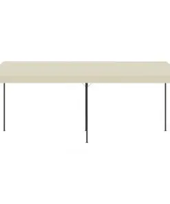 vidaXL Wall-mounted Gazebo 3×6 m Cream Fabric
