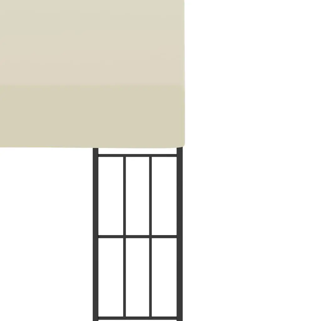 vidaXL Wall-mounted Gazebo 3×6 m Cream Fabric