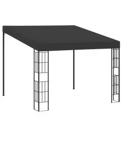 vidaXL Wall-mounted Gazebo 3×3 m Anthracite Fabric
