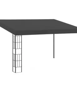 vidaXL Wall-mounted Gazebo 3×4 m Anthracite Fabric