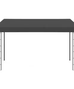 vidaXL Wall-mounted Gazebo 3×4 m Anthracite Fabric