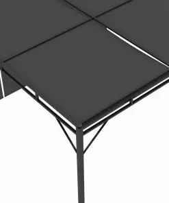 vidaXL Garden Gazebo with Side Curtain 4x3x2.25 m Anthracite