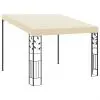 vidaXL Wall-mounted Gazebo 3x3x2.5 m Cream